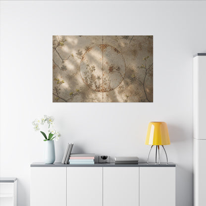 Japandi Rust Patina in Dappled | Japanese Pattern Canvas Art