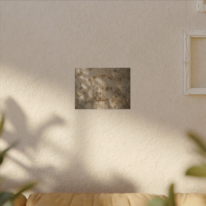 Japandi Rust Patina in Dappled | Japanese Pattern Canvas Art