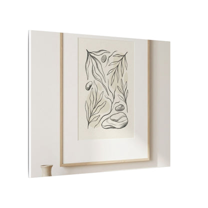 Japandi Charcoal Canvas Art