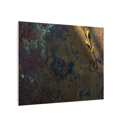 Golden Hour Rust Patina Canvas Art - Dark Japandi Ma