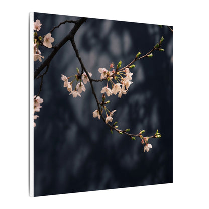 Cherry Blossom Moody Minimal Canvas Art | Bold Dark Japandi Art