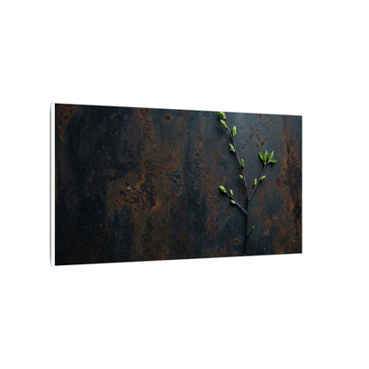 Rust Patina Moody Minimal Canvas Art | Moody Dark Japandi Art