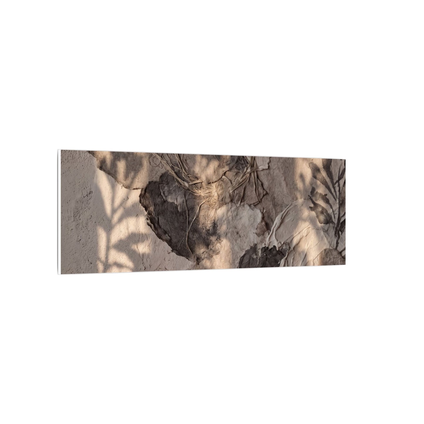 Shadow Play Summer Canvas Art | Japandi Elegant Design