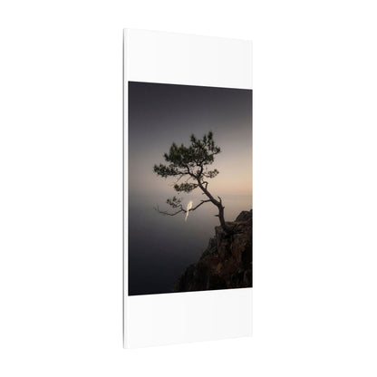 Dawn Pine Tree Canvas Art - Dark Japandi Datsuzoku