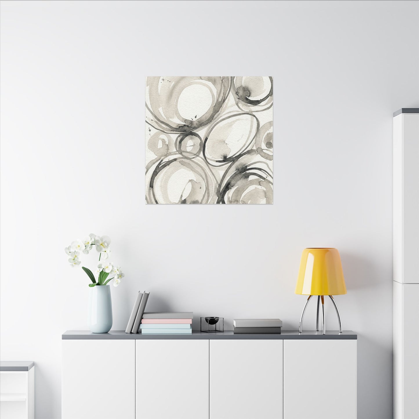 Handcrafted Feel Japandi Watercolor Canvas Art