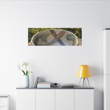 Earthy Ceramic Bowl Canvas Art - Japanese Pattern Japandi