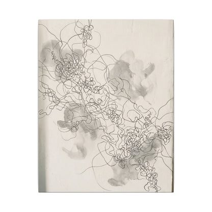 Shadow Play Spring Canvas Art | Dark Japandi Sophisticated Design