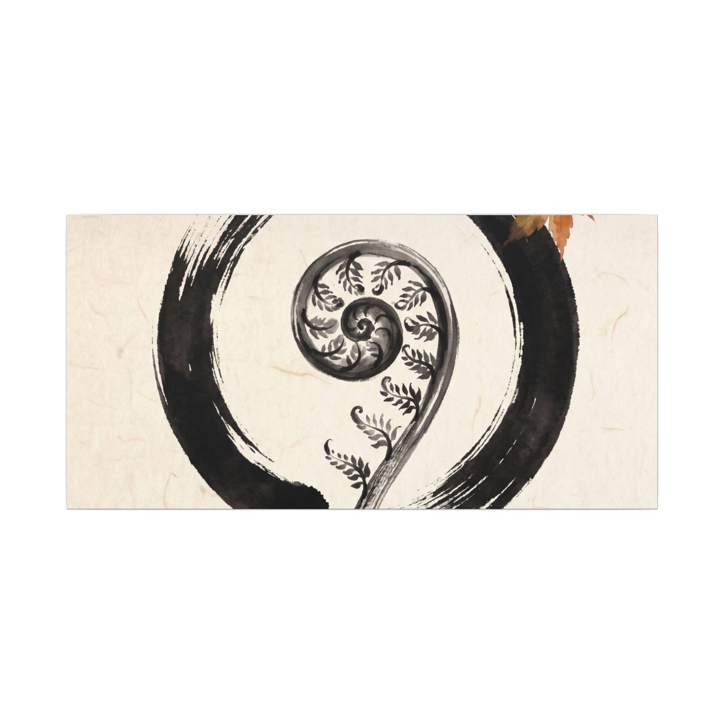 Fern Unfurling Autumn Canvas Art | Zen Peaceful Design
