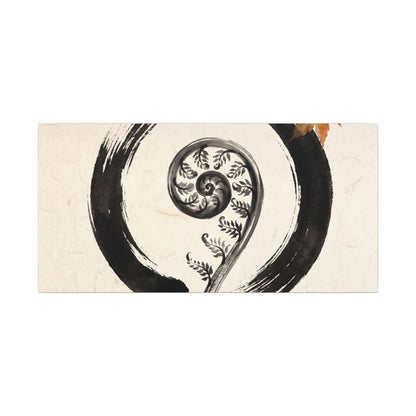 Fern Unfurling Autumn Canvas Art | Zen Peaceful Design
