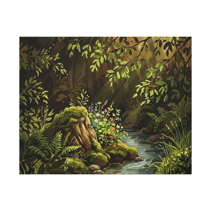 Golden Hour Silk Drape Canvas Art - Dark Japandi Datsuzoku
