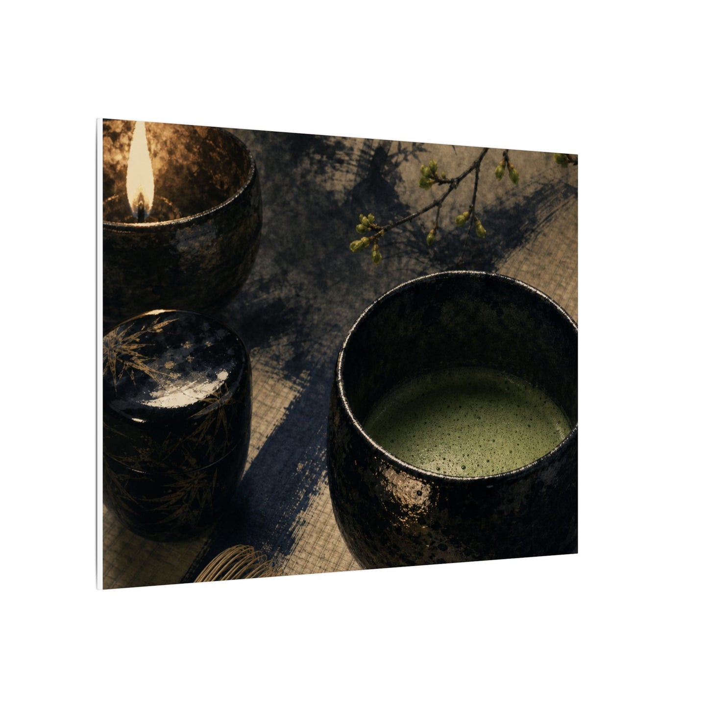Ma Tea Ceremony Canvas Art - Zen Sumi E
