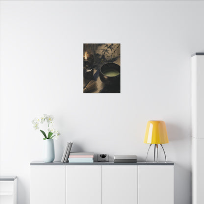 Ma Tea Ceremony Canvas Art - Zen Sumi E