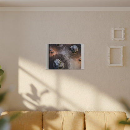 Candlelight Rock Garden Canvas Art - Japandi Ma