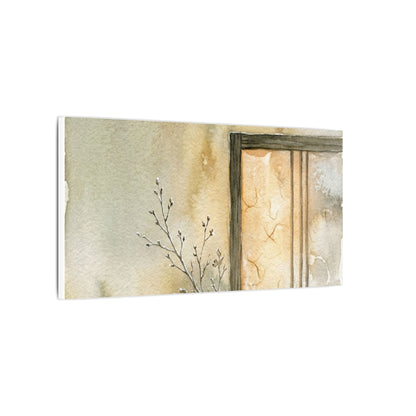 Ma Shoji Screen Canvas Art - Japandi Watercolor