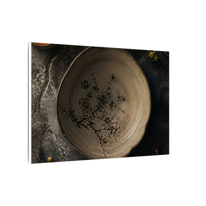 Ceramic Bowl Spring Canvas Art | Japandi Earthy Design