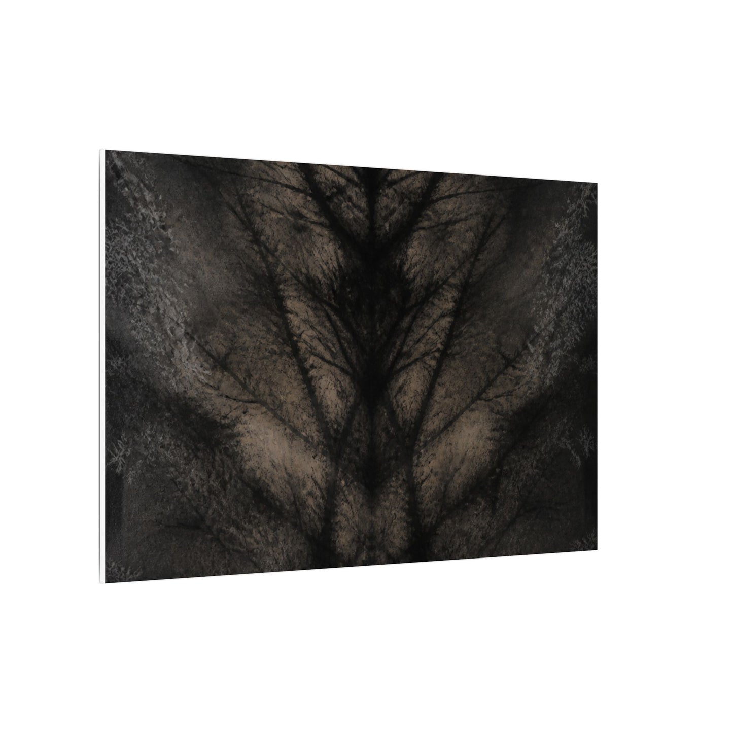 Seijaku Shadow Play Canvas Art - Dark Japandi Charcoal Ink