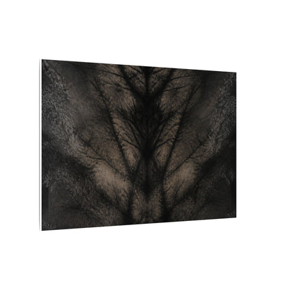 Seijaku Shadow Play Canvas Art - Dark Japandi Charcoal Ink