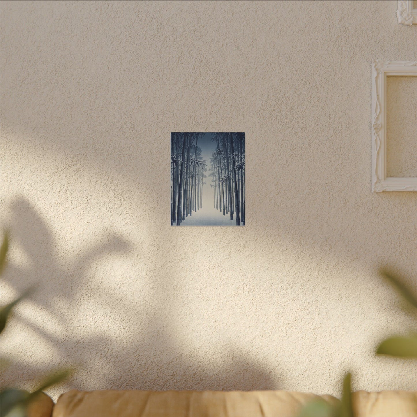 Bamboo Grove Canvas Art | Winter Zen Ukiyo E Inspired Art