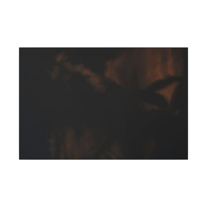 Shadow Play Summer Canvas Art | Dark Japandi Sophisticated Design