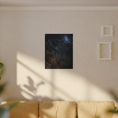 Kanso Shadow Play Canvas Art - Dark Japandi Shadow Zen