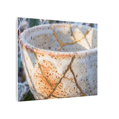 Resilient Ceramic Bowl Canvas Art - Gold Vein Kintsugi