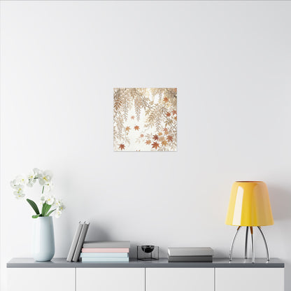 Shibui Wisteria Canvas Art - Japandi Japanese Pattern
