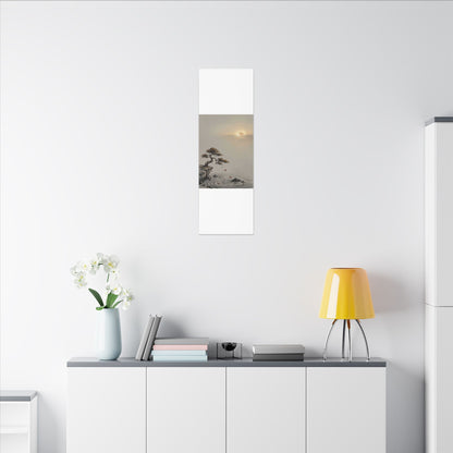 Pine Tree Canvas Art | Autumn Zen Karesansui Art