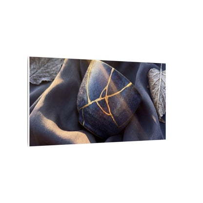 Winter Silk Drape Gold Repair Canvas Art | Artful Decor