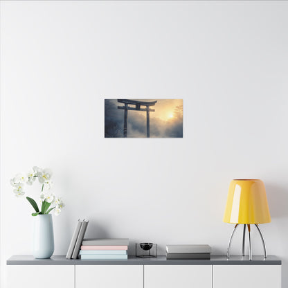 Zen Torii Gate in Golden Hour | Karesansui Canvas Art