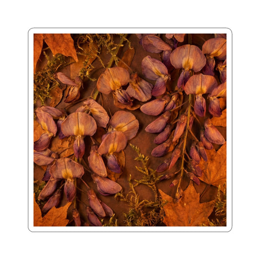 Wisteria Autumn Sticker | Cottagecore Rustic Design Art Print