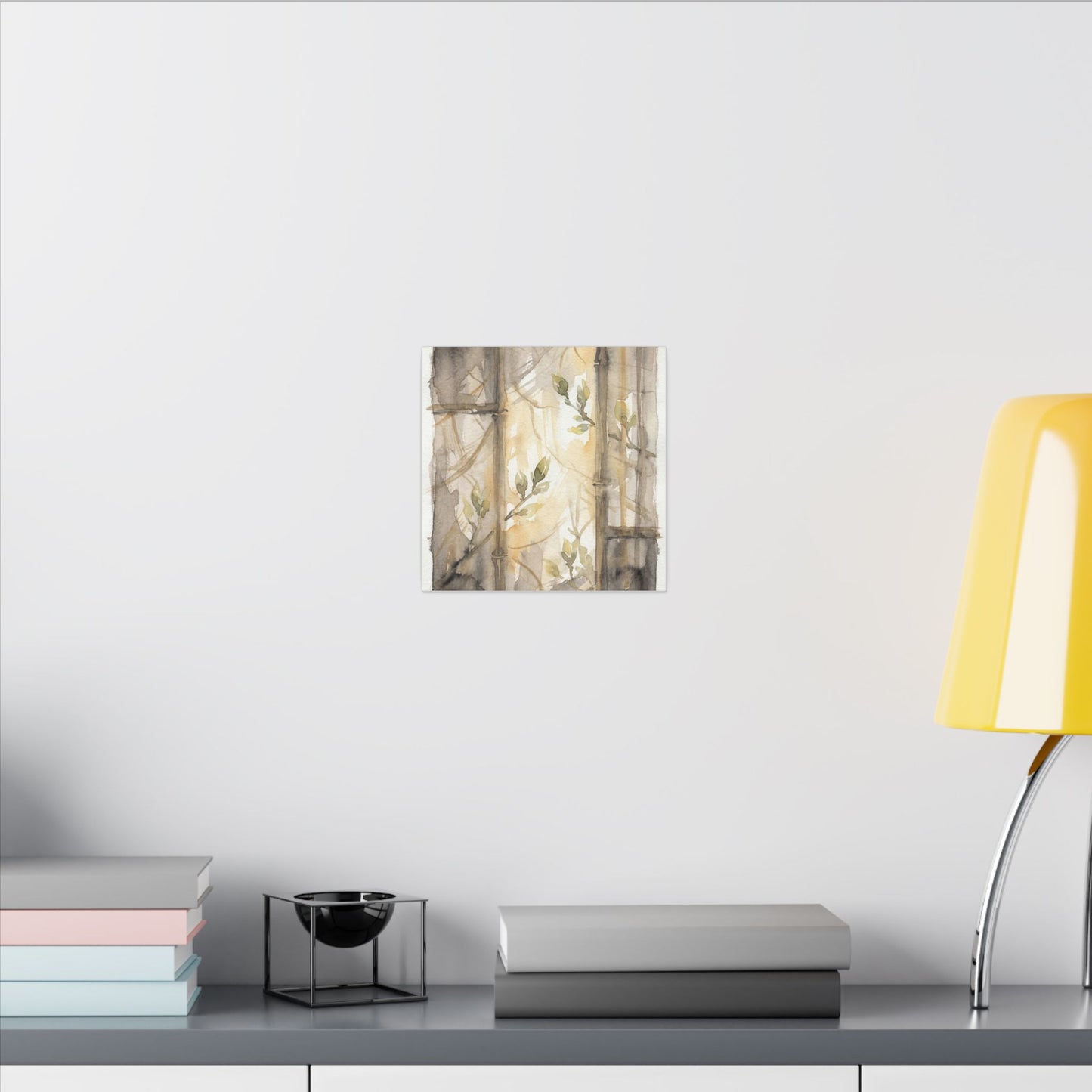 Shoji Screen Spring Canvas Art | Japandi Cozy Design