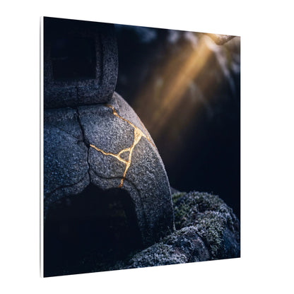 Ma Moonlit Garden Canvas Art - Kintsugi Broken Beauty