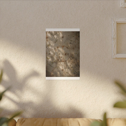 Japandi Rust Patina in Dappled | Japanese Pattern Canvas Art