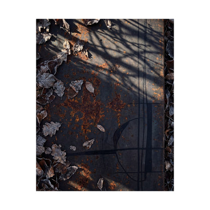 Rust Patina Winter Wall Art Print | Dark Japandi Bold Design