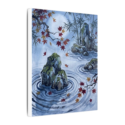 Rock Garden Autumn Canvas Art | Zen Tranquil Design