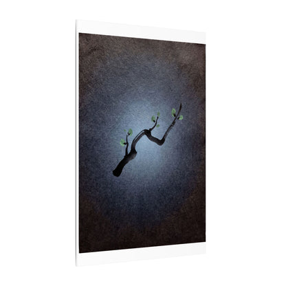 Ink Brushstroke Canvas Art | Spring Dark Japandi Moody Minimal Art