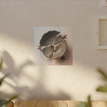Dawn Ceramic Bowl Canvas Art - Japandi Fukinsei
