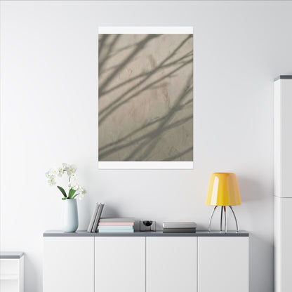 Shadow Play Japanese Pattern Canvas Art | Warm Japandi Art