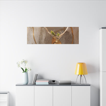 Golden Hour Broken Pottery Canvas Art - Japandi Kanso