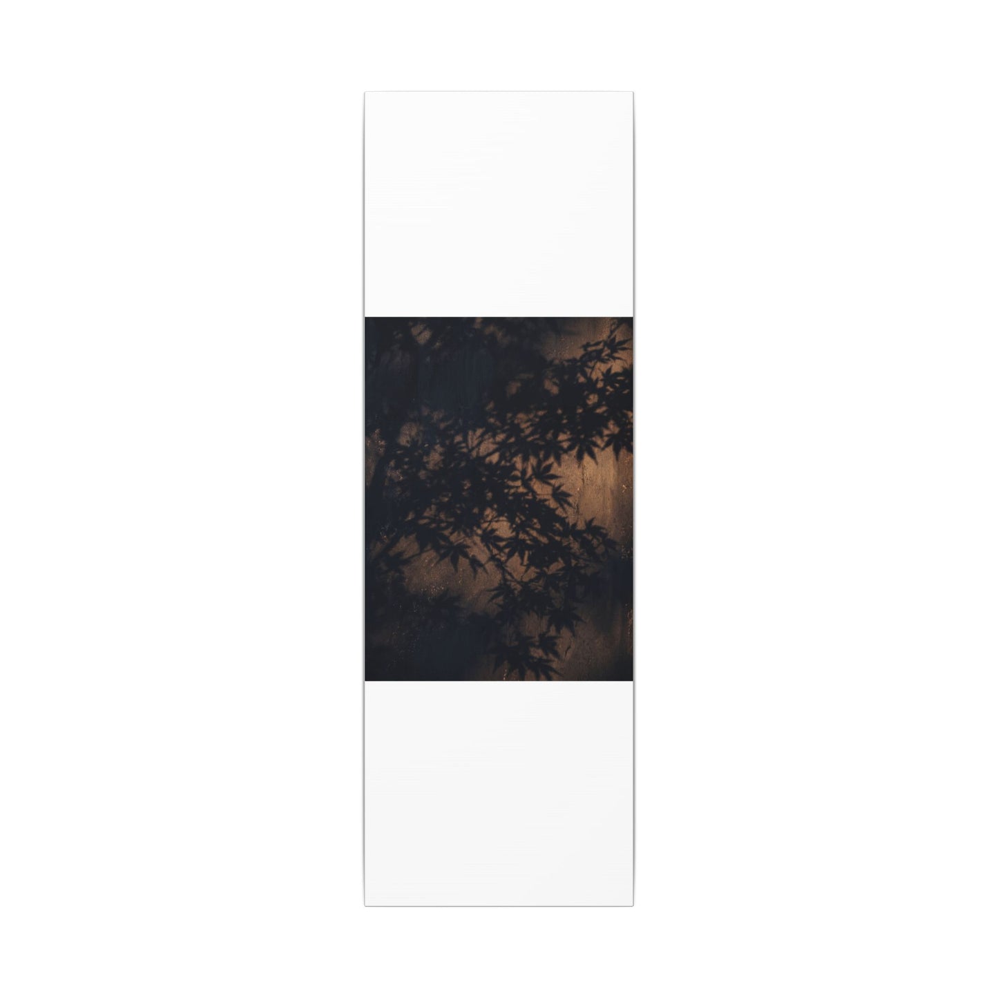 Shadow Play Autumn Canvas Art | Dark Japandi Atmospheric Design