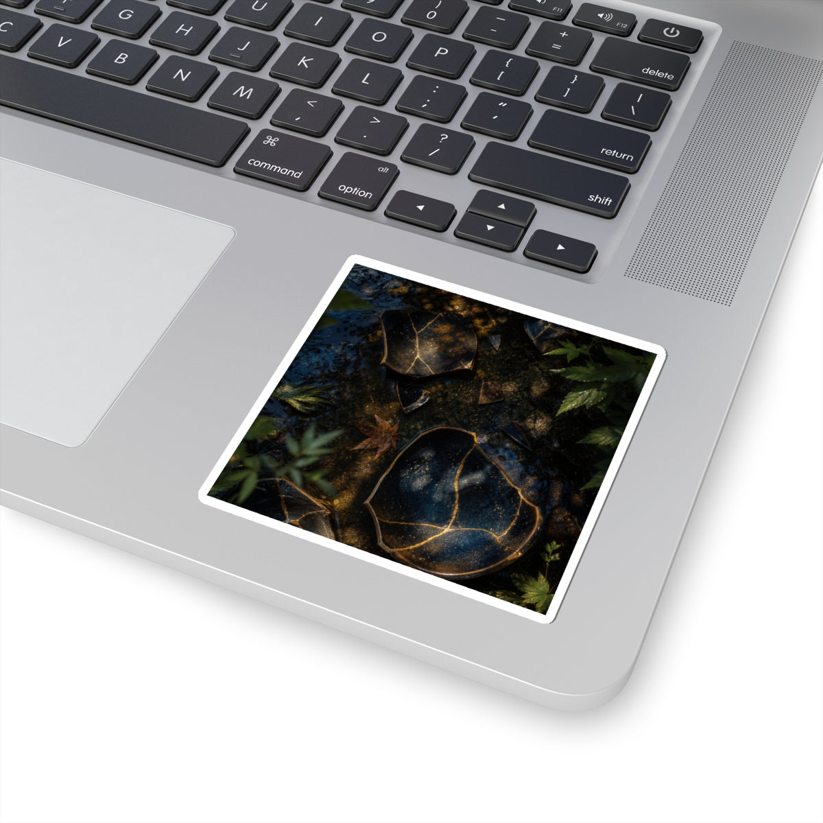 Broken Pottery Sticker | Summer Dark Japandi Shadow Zen Art