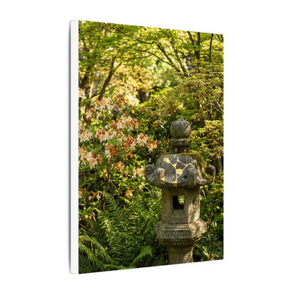 Spring Stone Lantern Gold Repair Canvas Art | Beautiful Decor