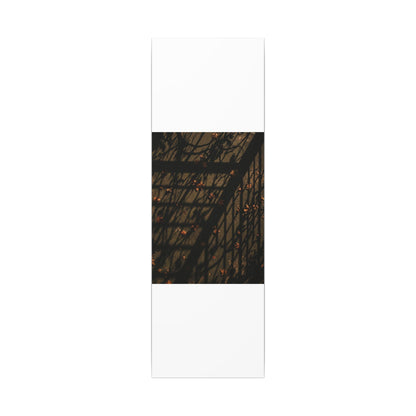 Shadow Play Canvas Art | Autumn Dark Japandi Moody Minimal Art