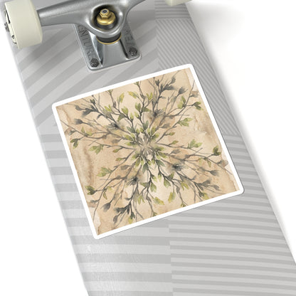 Spring Shadow Play Watercolor Sticker | Neutral Decor