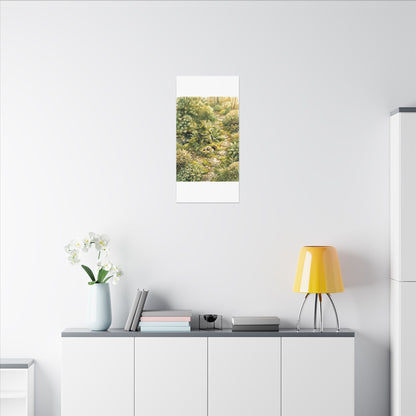 Datsuzoku Stone Lantern Canvas Art - Japandi Watercolor