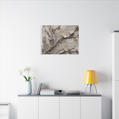 Summer Cherry Blossom Texture Canvas Art | Earthy Decor