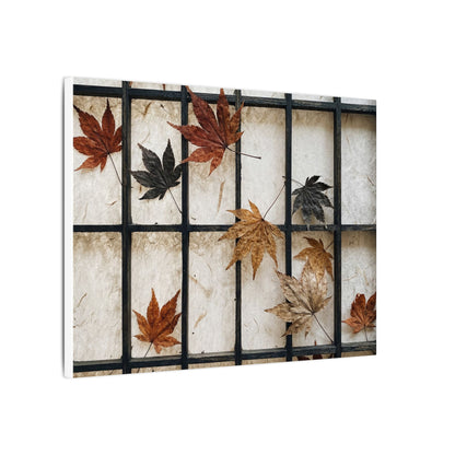 Japandi Shoji Screen in Overcast | Texture Canvas Art