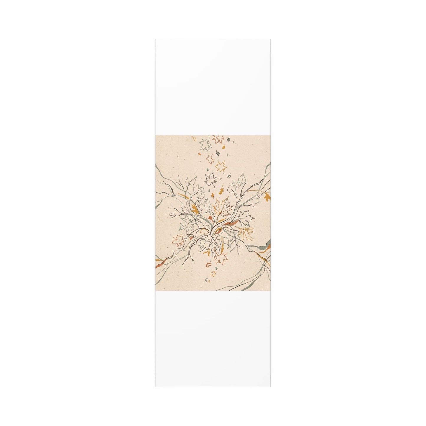 Warm Shadow Play Canvas Art - Minimal Line Japandi