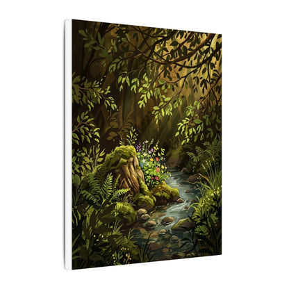 Golden Hour Silk Drape Canvas Art - Dark Japandi Datsuzoku