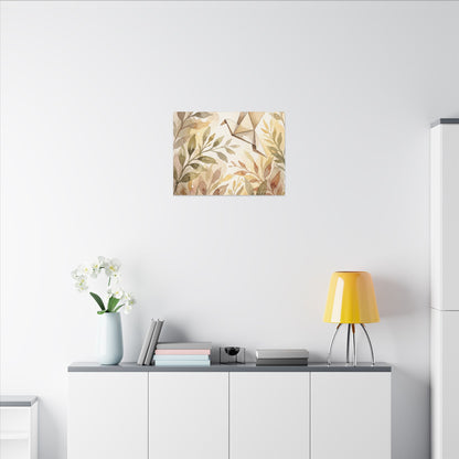 Fukinsei Paper Fold Canvas Art - Japandi Watercolor